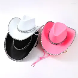 Berets Bride Cowboy Hat Women Bachelorette Party Western Bridesmaid Cowgirl Cosplay Costume Sombreros Po Cap Drop