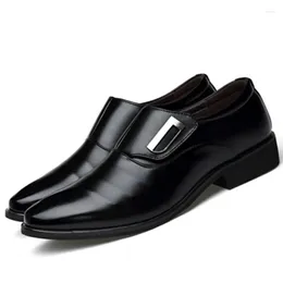 Dress Shoes 2285 Casual Leather Men's Soft Noodle Cross-Border Formal Wear Business 2024 British Korean