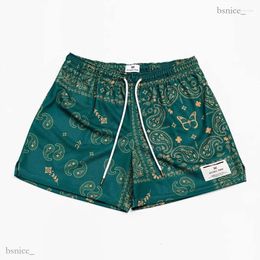 Men's Shorts 2023 Ryoko Rain Mesh Mens Trend Paisley Print Gym Basketball Men Workout Running Short Pants 161