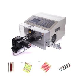 450W SWT508-NX2 Automatic Wire Peeling Stripping Cutting Machine 0.1-4.5mm2 Compatible with Single or Double Wires 220V 110V