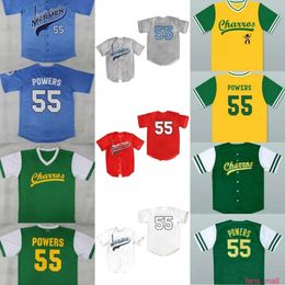 55 Kenny Powers Myrtle Beach Mermen Charros Custom Jersey Bad News Bears #12 Tanner Boyle Kelly Leak Movie 1976 Chico's Bail Bonds Jerseys man