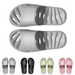 Slippers for Men Women Solid Bath Colour Hots Slip Resistant Black White Bury Breathable Mens Womens Indoor Walking Shoe 57 s s