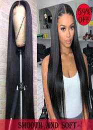 Straight 13X6 Lace Front Human Hair Wigs Brazilian Virgin Remy Hair Black Women PrePlucked 360 frontal wig3466445
