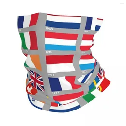 Scarves Every Eurovision Song Contest Winner's Flag Bandana Neck Cover Printed Magic Scarf Warm Cycling Outdoor Sports Men Women