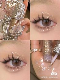 Flower Knows Swan Ballet Liquid Eyeshadow Pearlescent Shimmer Monochrome Pearly Fine Sparkling Sequins Long Lasting Quick Drying 240220