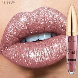 Lipstick 18 Colours Shiny Lip Gloss For Women Long Lasting Matte Glitter Liquid Lipstick Diamond Shiny Lip Gloss Waterproof Lip Makeup 240313