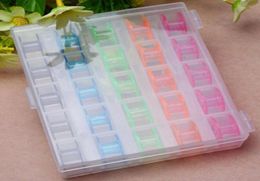 25PCS Empty Bobbin Plastic Sewing Machine Spools In Box For Brother Useful5081835