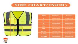 High Visibility Mesh Safety Reflective Vest with Pockets and Zipper Waistcoats Jacket Workwear Vests Protective Clothing4710928