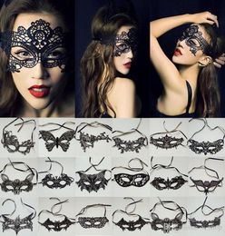 New Women Sexy Lady Lace Eye Mask For Party Halloween Venetian Masquerade Event Mardi Gras Dress Costumes Carnival Cosplay Disco H4222210
