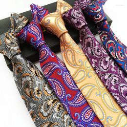 Bow Ties 8cm Paisley Waist Flower Polyester Neckties Trendy And Fashionable Suit Clothing For Men Accessories