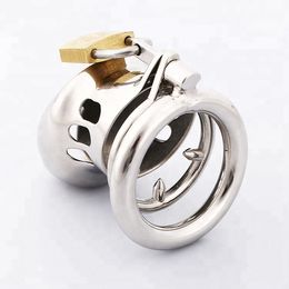 Stainless Steel Small Male Chastity device Adult Cock Cage BDSM Chastity penis plug C004