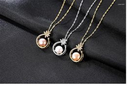 Pendants Fine Jewelry S925 Sterling Silver Necklace Natural Freshwater Pearl Pendant Fashion Simple Item GBT08