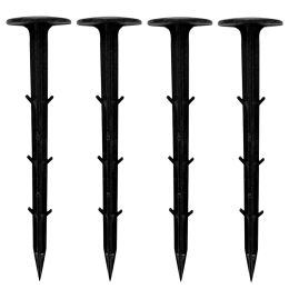Stakes 50pcs Soil Nail Film Fixed Garden Pegs PP Outdoor Reusable Black Shading Mulch landscape anchoring spikes