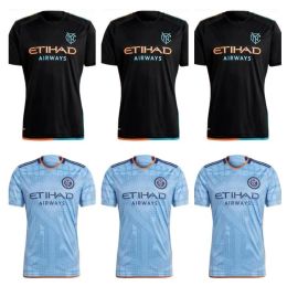 Mls 2024 2025 New York City FC Soccer Jerseys Home Away NYCFC 24 25 THIAGO MORALEZ Talles Magno Keaton Fans Player Version Men Kids Football Shirts