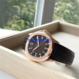 Mechanical Watches Pateksphilipes Watches Mens Watch AQUANAUTS Series 5167R Rose Gold 40mm Diameter Brown Disc Automatic Mechanical Business Leisure WatchHBL0