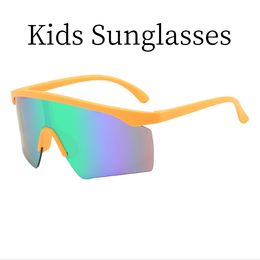 Cycling Kids Sunglasses big orange frame Outdoor Bicycle Dust Proof Glasses Riding Sunglasses Sports Sunglasses 7 Colors