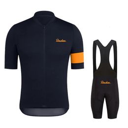 Raudax Men Short Sleeve cycling Jersey Sets Ropa Ciclismo Hombre Summer Cycling Clothing Triathlon Bib Shorts Suit Bike Uniform 240228