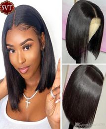 Hair 13X4 Remy Short Wigs Human Hair Wigs Bob Lace Front Wigs For Women Cheap Brazilian Hair Straight Lace Closure Wig1870750