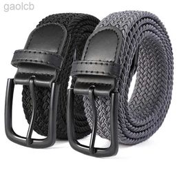 Belts Buckle Elastic Waistband Casual Versatile Jeans Girdle Sports Nylon Canvas Belt ldd240313