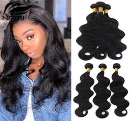 NamiBeauty Brazilian Straight Weaves Body Wave Deep Wave Kinky Curly 100 Human Hair Extensions Natural Color1430448