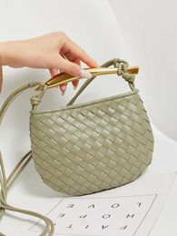 Original Bottegs Venetas sd Jodie Bag Mini sardine Hand woven Small Fashion hand bag Versatile mobile phone Crossbody shoulder