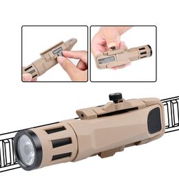 WML-G2 tactical flashlight with strong lighting and explosive flash 20mm guide rail APL hanging gun light below, outdoor side mounted helmet