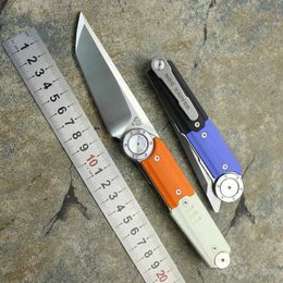 Camping Hunting Knives NOC DG-23 Folding Knife 440C Blade G10 Tactical Handle Camping Cutter Pocket Outdoor Fishing Kitchen Hiking Survival Tools EDC 240315