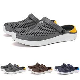 Colour Men Slippers Solid for Women Hots Slip Resistant Black White Pale Violet Red Breathable Mens Indoors Walking Shoes GAI A111 40 Wo S