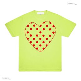 Comme Des Garcon Designer Brand Men's T-shirts Summer Mens T-shirts Cdgs Play T Shirt Commes Short Sleeve Womens Design Badge Garcons Embroidery Heart Red Love 1943