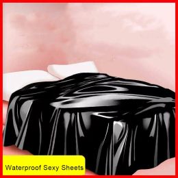 Lightings New Waterproof Adult Sex Bed Sheets for Sex Game Lubricants Waterproof Bed Cover Couple Flirt Bondage Wet Play Sexy Tool