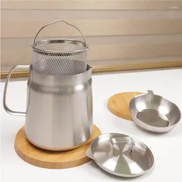 Table Mats Philtre Oil Pot Stainless Steel Household Leak-proof Wine Pouring Bottle Seasoning Tank Kitchen Supplies Oz