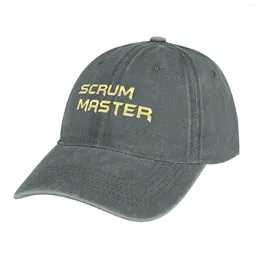 Berets Scrum Master Cowboy Hat Snap Back Foam Party Caps Male Women's