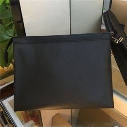 2019 Brand New Mens Clutch Bag Toiletry Pouch Bags Wash Bag Make Up Box Genuine Leather Men BagsBrand handbags zippy bag 27CM M616251U