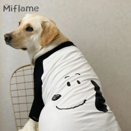 Vests Miflame Big Dog Clothes Cute Medium Large Dogs Clothes Summer Anti Shedding Samoye Labrador Golden Retriever Thin Short Sleeve
