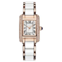 Latest Retro Square Women 's Life Waterproof Fashion Trendy Simple Melamine Bracelet Watch Wristwatches293l