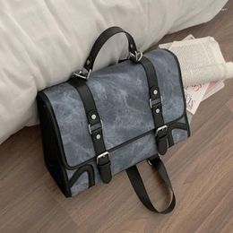 School Bags Fashion Vintage England Style Student All-match Multi-function High Quality Backpack Magnetic Clasp Commuter Bag