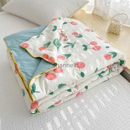 Comforters sets Summer Soy Fiber Thin Quilt Comforter Soft Air Conditioning Quilt/Duvet/Blanket Bed Duvets 150x200 200x230 Machine Washable YQ240313