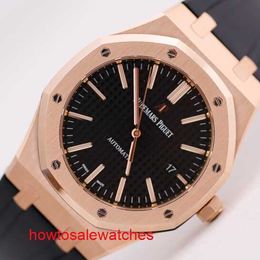 Antique AP Wrist Watch Epic Royal Oak Series 15400OR Mens Watch Rose Gold Automatic Mechanical Swiss Famous Watch Luxury Sports Watch with a Diameter of 41mm