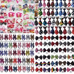 100pc lot Dog Apparel Pet puppy Tie Bow Ties Cat Neckties Grooming Supplies for small middle 4 model LY05215r