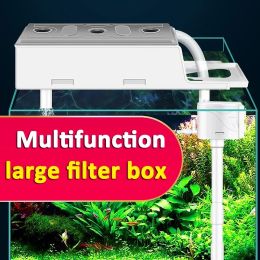 Accessories Fish Tank Accessories Silent Filter Circulation Drip Box Set 3 In 1 Builtin Water Pump Oxygenation Water Filter Aquarium