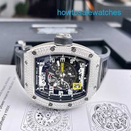 Male Watch RM Watch Ladies Watch Rm030 Automatic Mechanical Watch Series Rm030 18k Platinum Original Diamond 50*42.7mm Platinum