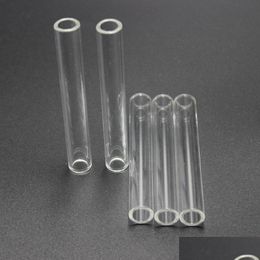 Smoking Pipes Smoking Accessories Glass Borosilicate Blowing Tubes 12Mm Od 8Mm Id Tubing 2Mm Thick Wall Clear Colour Laboratory Product Dhnn9