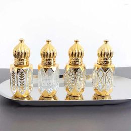 Storage Bottles 6ml Luxury Style Beauty Roll-on Essential Oil Bottle Vintage Refillable Perfume Empty Container