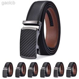 Belts BeltRatchet Belt Premium LeatherSlide Belt Adjustable Automatic Buckle ldd240313