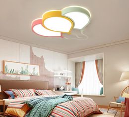 NEW Modern Led Ceiling Chandelier For Bedroom Study Room Children Room Kids Rom Home Deco PinkYellowGreenCeiling Chandelier5513650