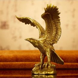 Pure copper eagle ornaments trumpet copper single flying eagle exhibition grand plan home office decorations ornaments crafts248h