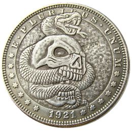 HB89 Hobo Morgan Dollar skull zombie skeleton Copy Coins Brass Craft Ornaments home decoration accssories151O