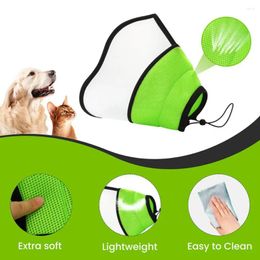 Dog Collars Bite Prevention Cone Post- Pet Collar Adjustable Soft For Recovery With Splicing