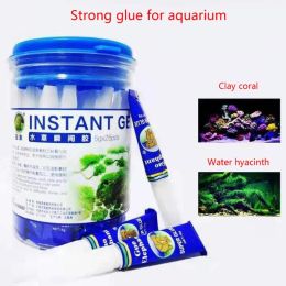 Tanks 25Pcs/Bottle Aquarium Plants Coral Fixing Glue Quickdrying DIY Landscaping Glue Fish Grass Adhesive Gel