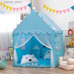 Toy Tents Children Big Size Tent Wigwam Folding Kids Tipi Baby Play House Toys Girls Boys Princess Castle Child Room Decor Gifts L0313